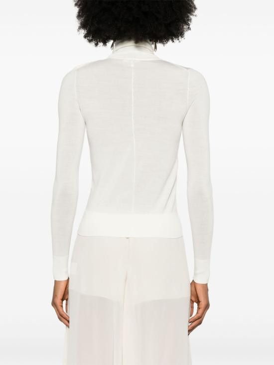 Chloe CHLOE Women Tops CHC24AMP04660 107 White Size L / US 10 / IT 46 - 6 Thumbnail