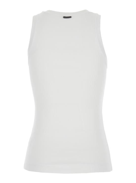 Brunello Cucinelli BRUNELLO CUCINELLI Women Tops MPTC8FX230C159 White Size L / US 10 / IT 46 - 2 Thumbnail