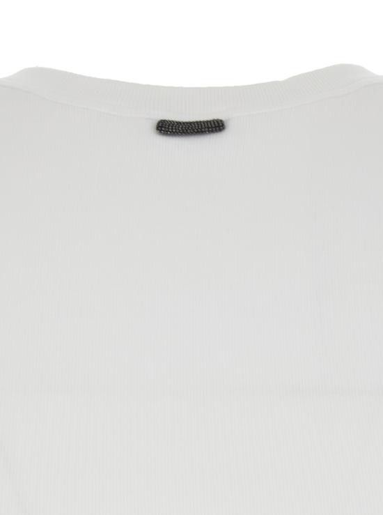 Brunello Cucinelli BRUNELLO CUCINELLI Women Tops MPTC8FX230C159 White Size M / US 6-8 / IT 42-44 - 3 Thumbnail