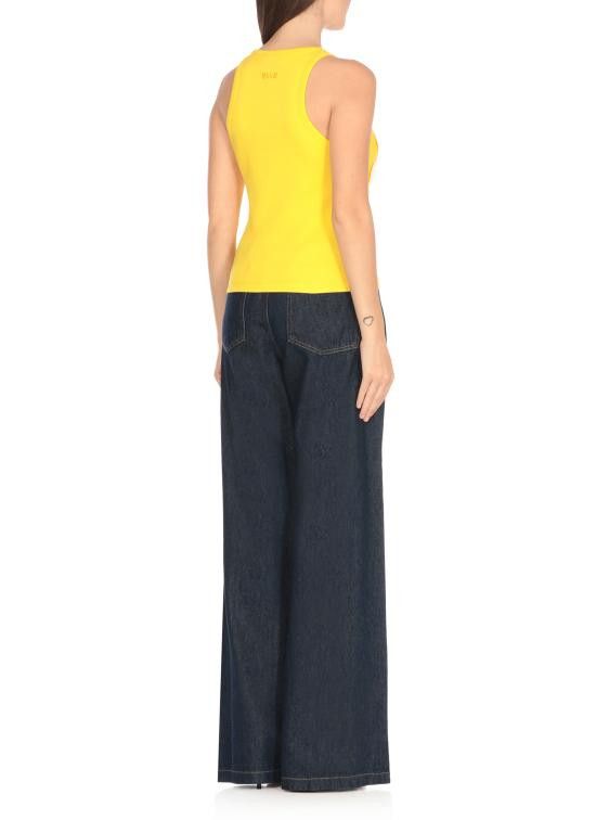 MSGM MSGM Women Tops 3842MDT81 25712006 Yellow Size M / US 6-8 / IT 42-44 - 3 Thumbnail