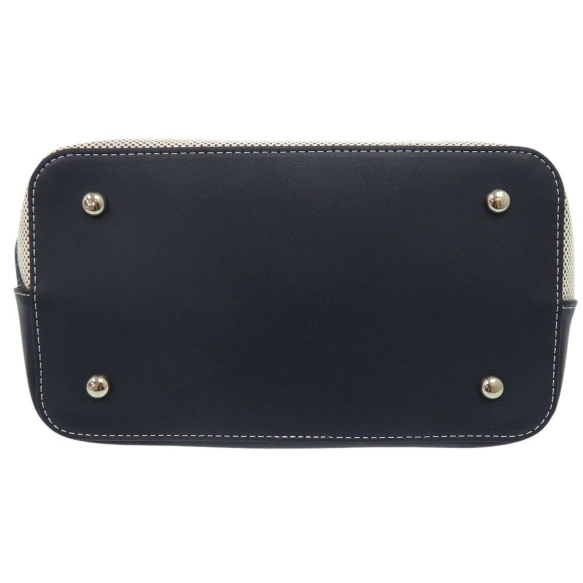 Other Like new Kitamura Leather Navy White Handbag Shoulder Bag 1347Kitamura Size ONE SIZE - 5 Thumbnail