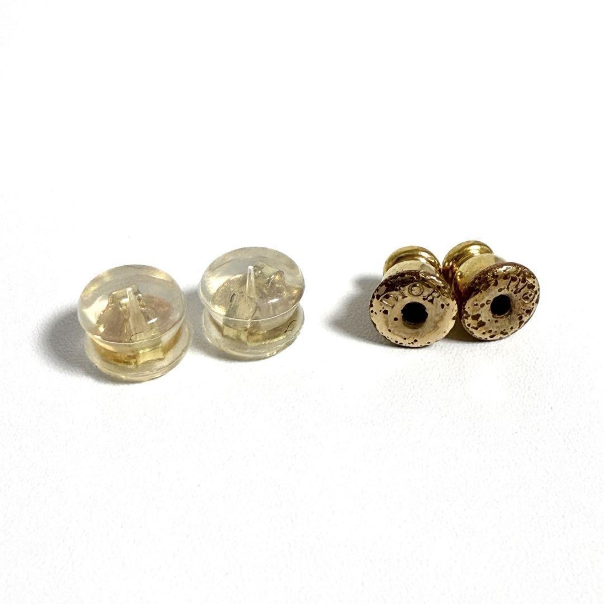 Dior Christian Dior Dior Petit CD Stud Earrings with Pink Rhinestones Size ONE SIZE - 6 Thumbnail