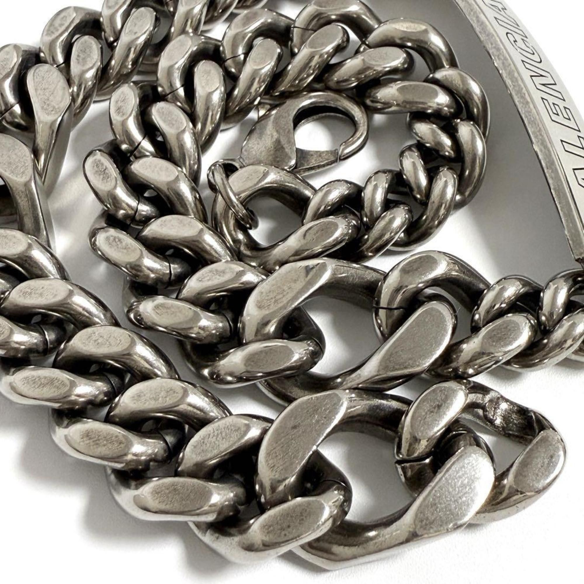Balenciaga Balenciaga Men's Plate Twist Chain Necklace Size ONE SIZE - 5 Thumbnail