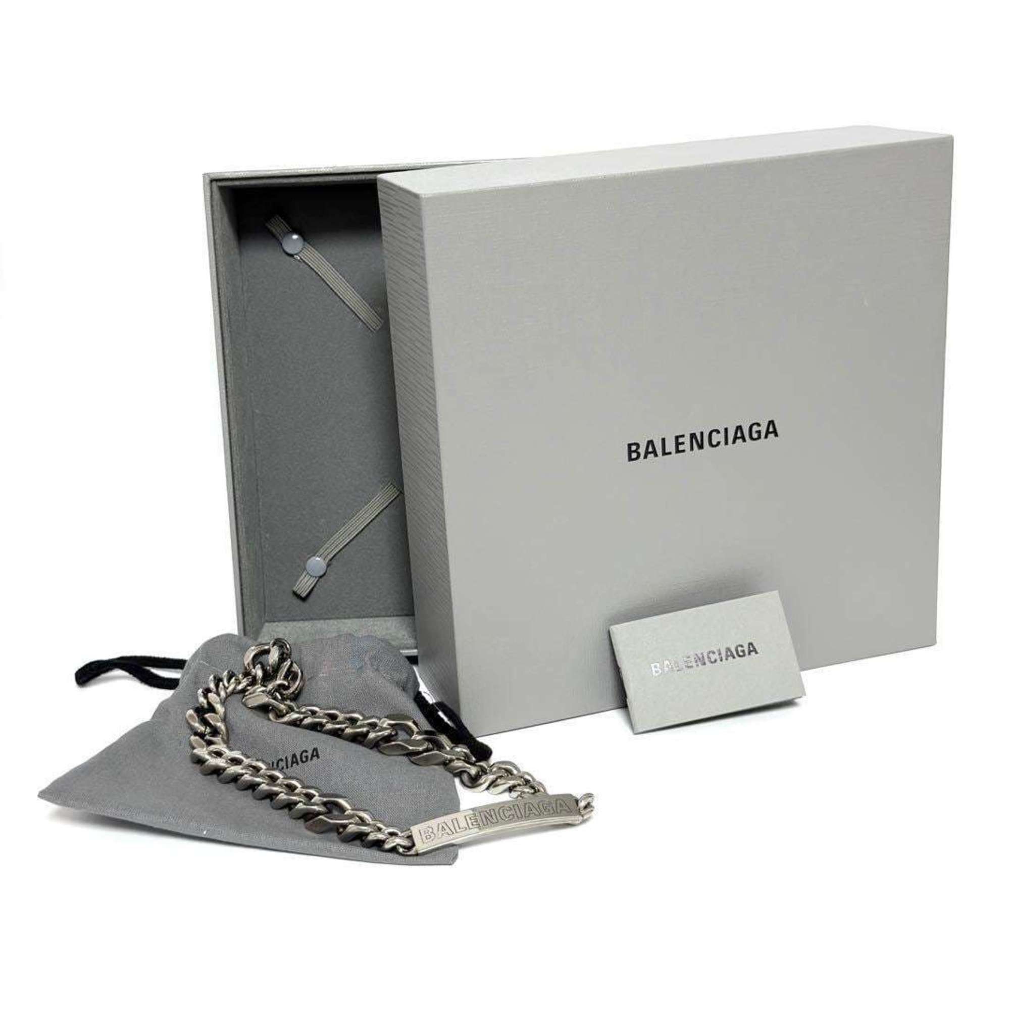 Balenciaga Balenciaga Men's Plate Twist Chain Necklace Size ONE SIZE - 10 Thumbnail