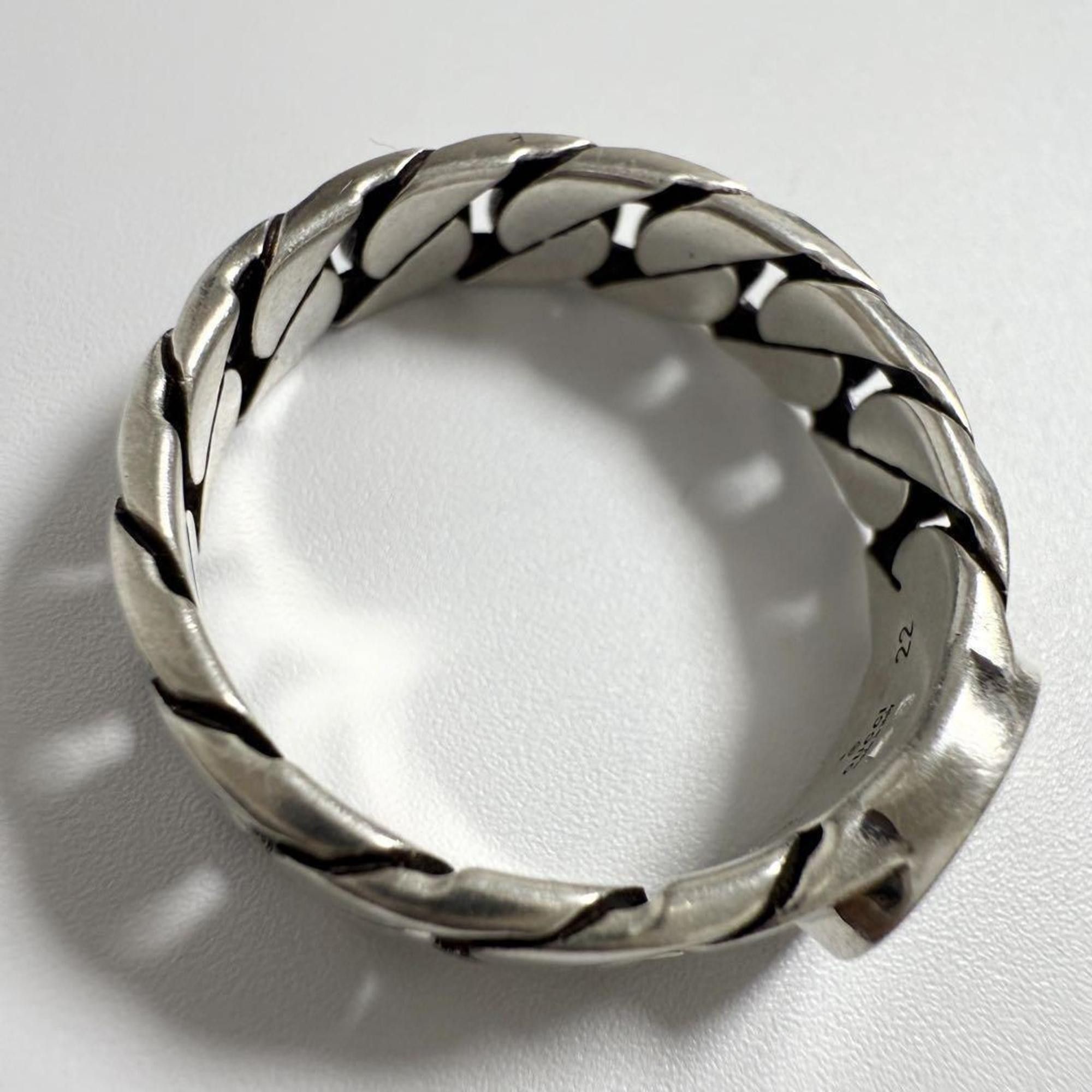 Gucci Gucci Men's Interlocking G Silver Ring Size ONE SIZE - 6 Thumbnail