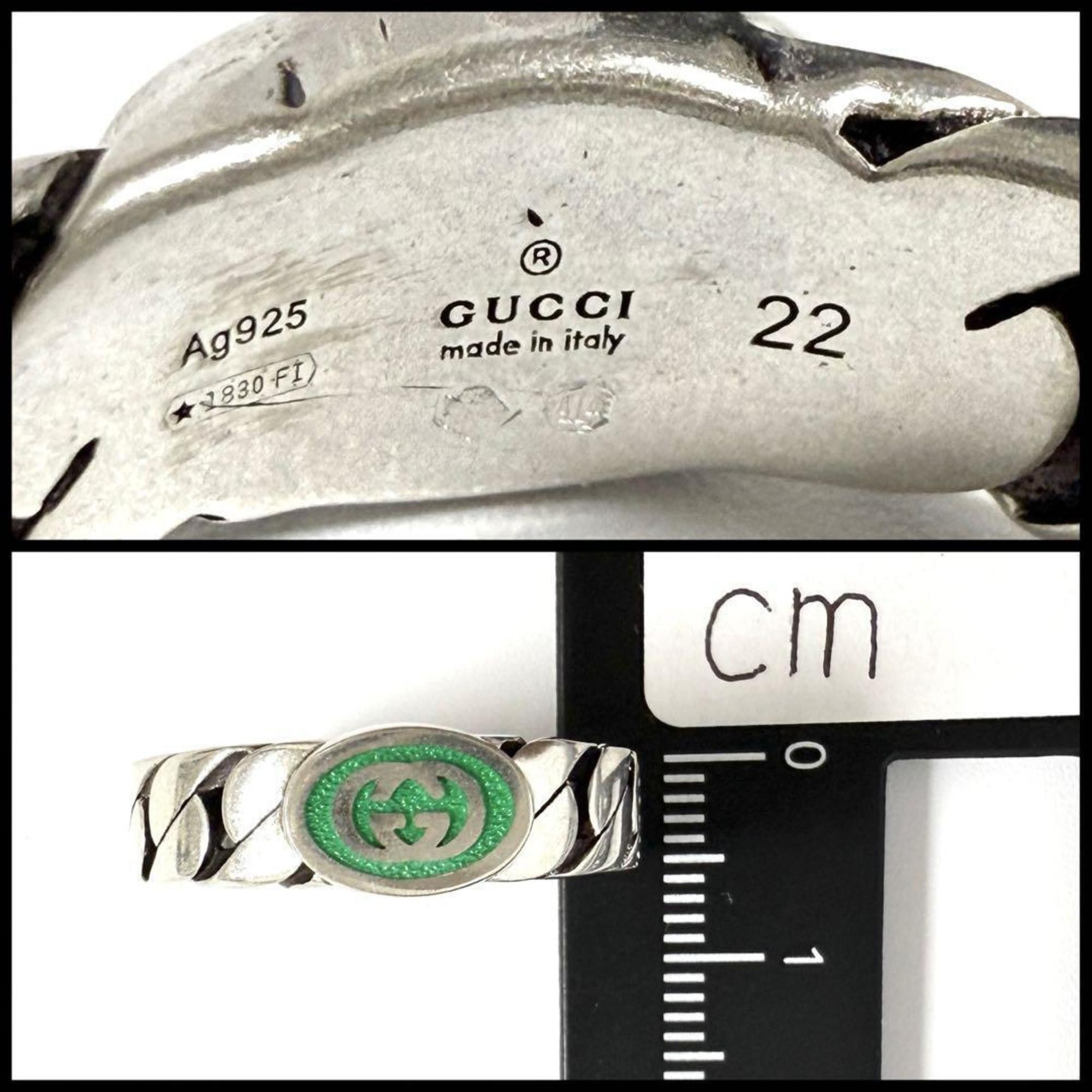 Gucci Gucci Men's Interlocking G Silver Ring Size ONE SIZE - 8 Thumbnail
