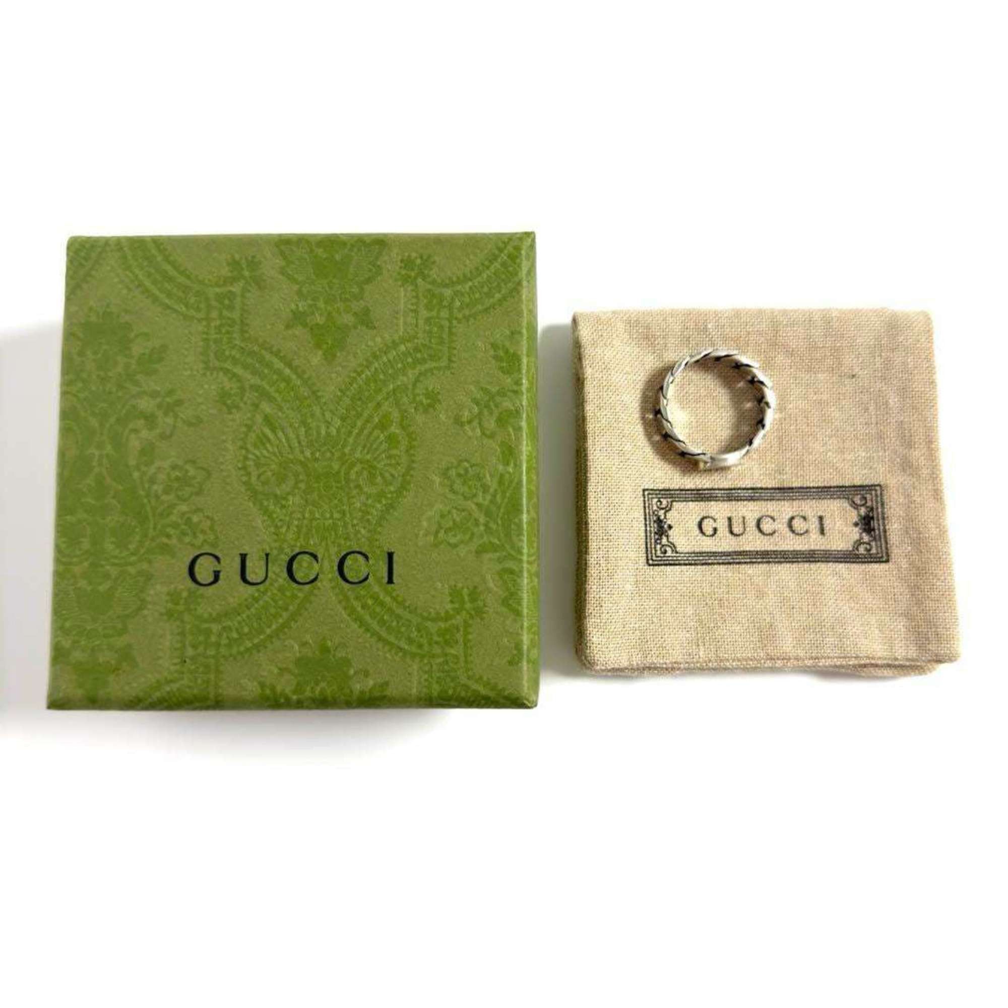 Gucci Gucci Men's Interlocking G Silver Ring Size ONE SIZE - 10 Thumbnail