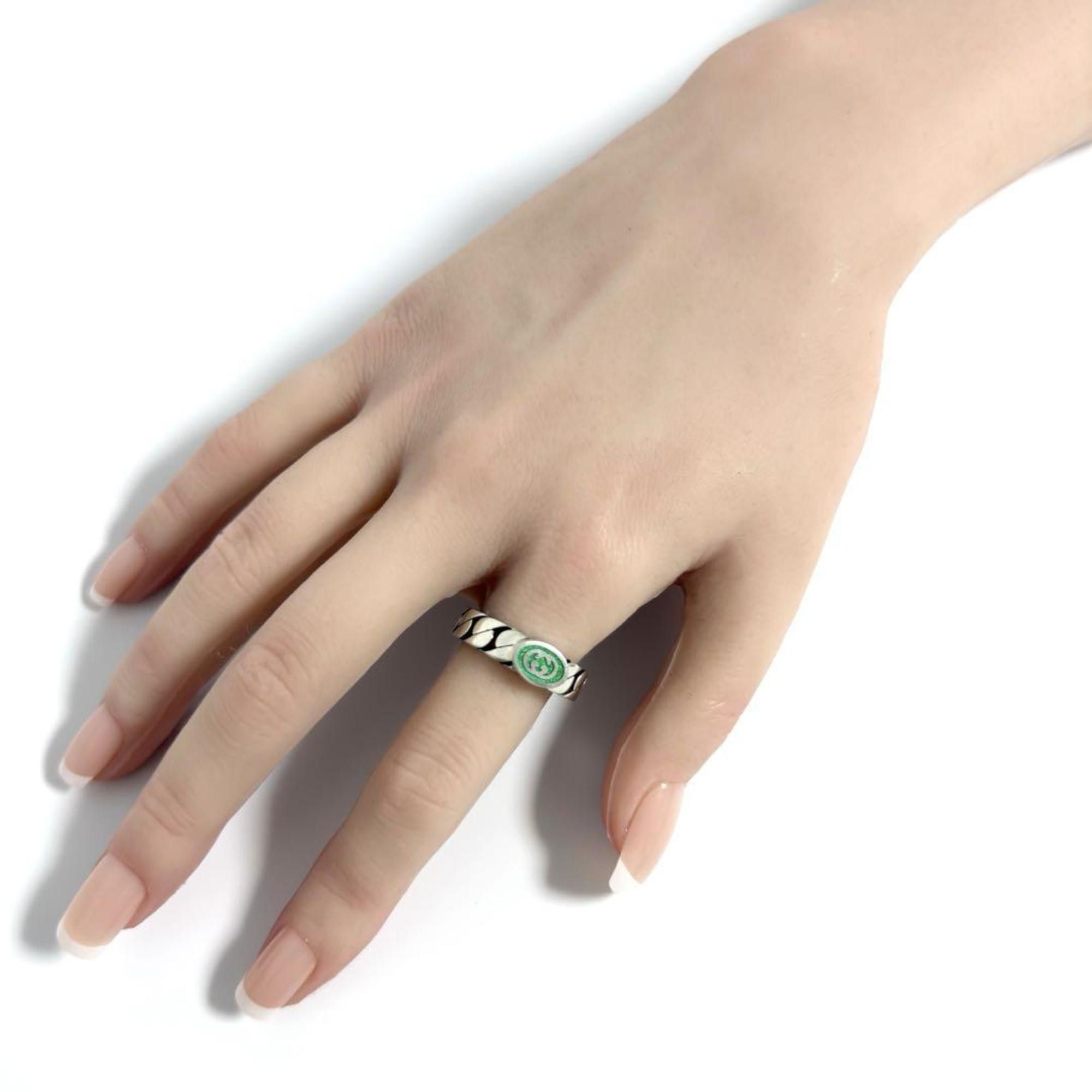 Gucci Gucci Men's Interlocking G Silver Ring Size ONE SIZE - 9 Thumbnail