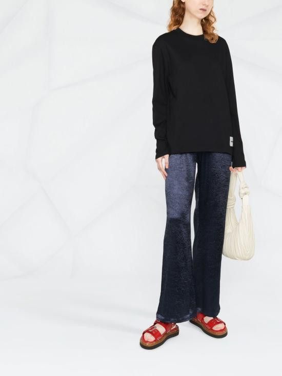 Jil Sander JIL SANDER Women Tops J40GC0002 J45048001 Black Size L / US 10 / IT 46 - 2 Thumbnail