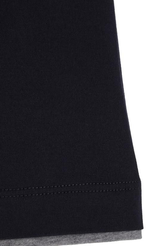 Brunello Cucinelli BRUNELLO CUCINELLI Men T-Shirts M0B137427 CW893 BLUE Size US XXL / EU 58 / 5 - 3 Thumbnail