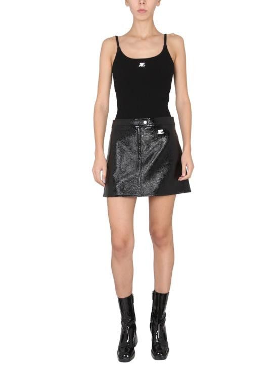 Courreges COURREGES Women Tops PERMDE012FI0001 9999 Black Size L / US 10 / IT 46 - 3 Thumbnail