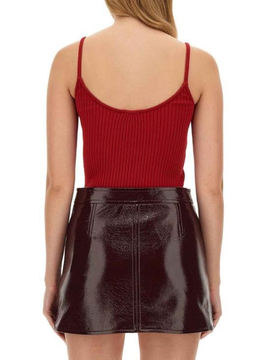 Courreges COURREGES Women Tops PERMDE012FI0001 4034 Red Size L / US 10 / IT 46 - 3 Thumbnail