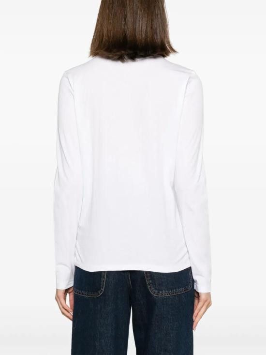 Ralph Lauren RALPH LAUREN Women Tops 211898699001 100 WHITE Size M / US 6-8 / IT 42-44 - 4 Thumbnail