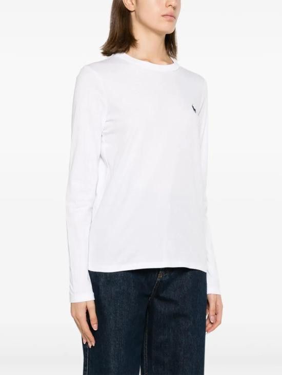 Ralph Lauren RALPH LAUREN Women Tops 211898699001 100 WHITE Size M / US 6-8 / IT 42-44 - 3 Thumbnail