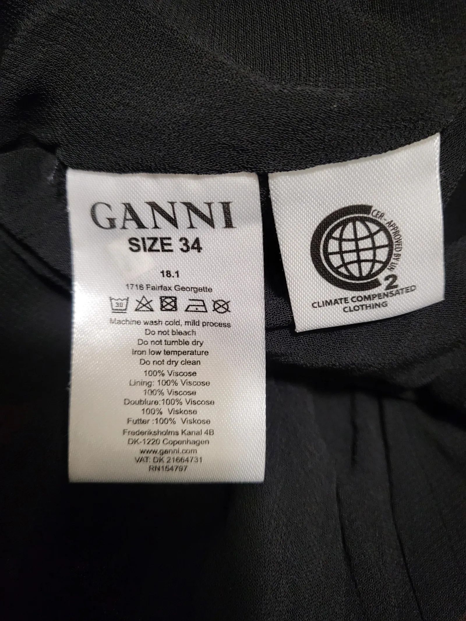 Ganni Ganni Fairfax Georgette Dress Size XS / US 0-2 / IT 36-38 - 3 Thumbnail