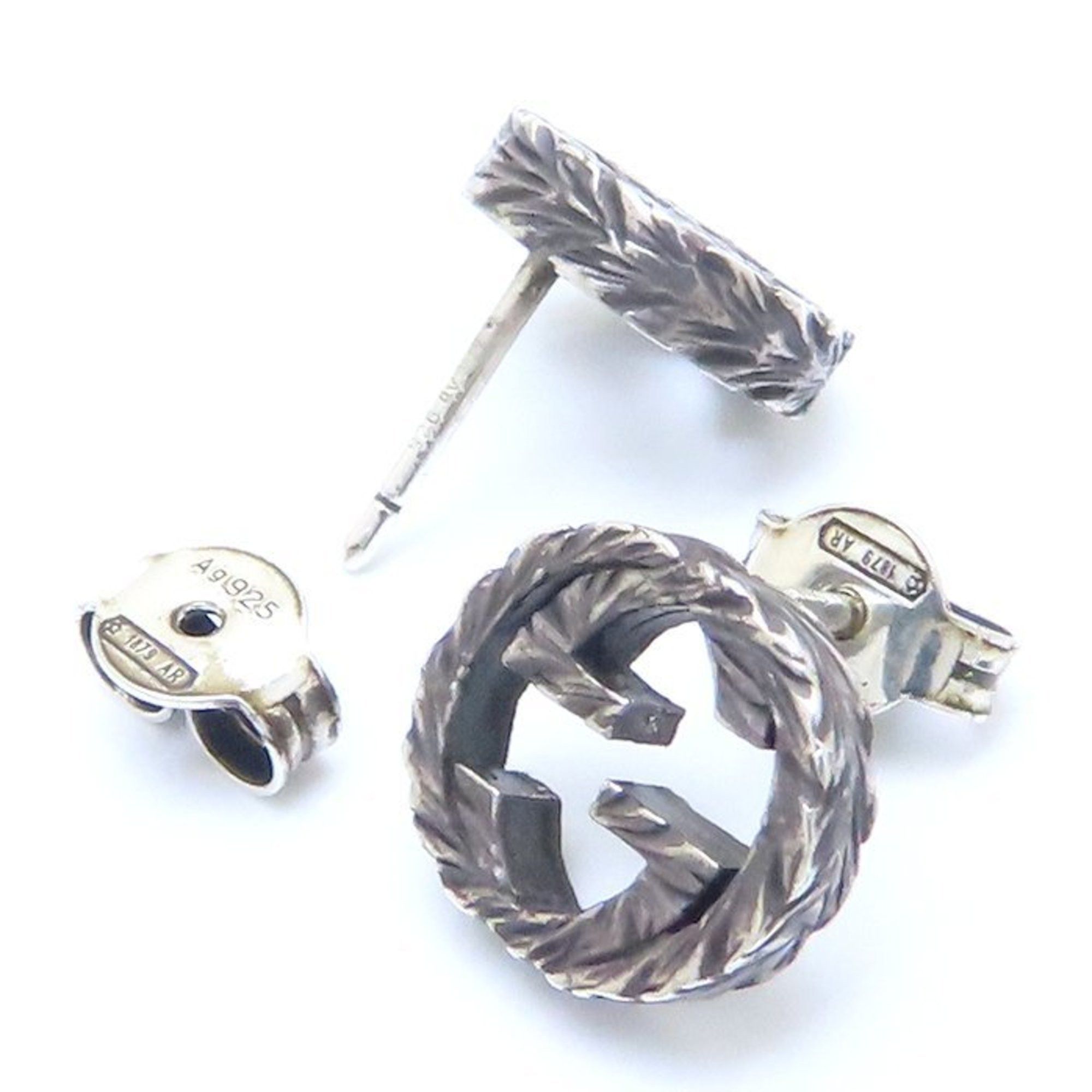 Gucci GUCCI Interlocking G Earrings, Silver 925, 293745 Size ONE SIZE - 3 Thumbnail