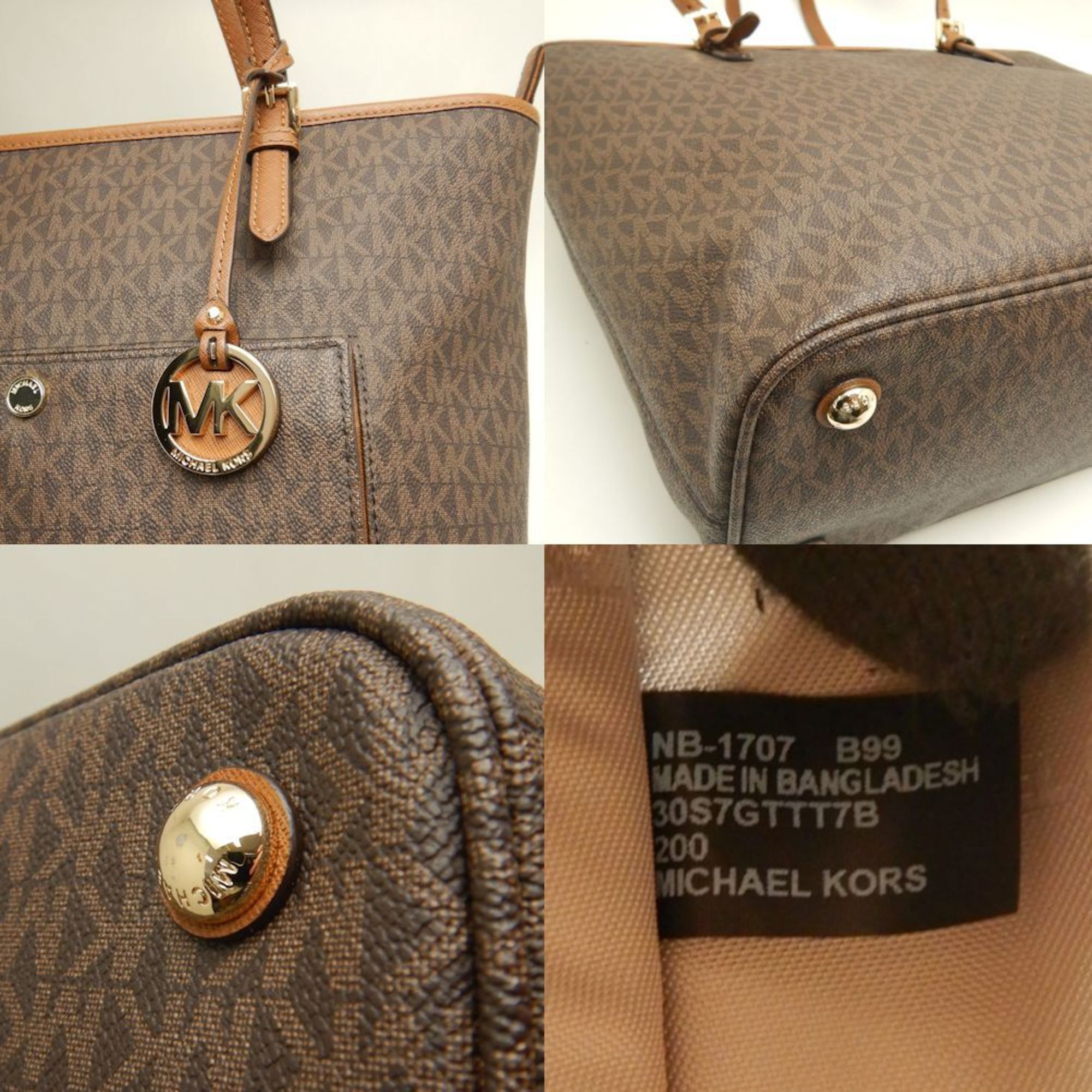 Michael Kors Michael Kors JET SET 30S7GTTT7B Tote Bag x Leather Brown 252757 Size ONE SIZE - 6 Thumbnail
