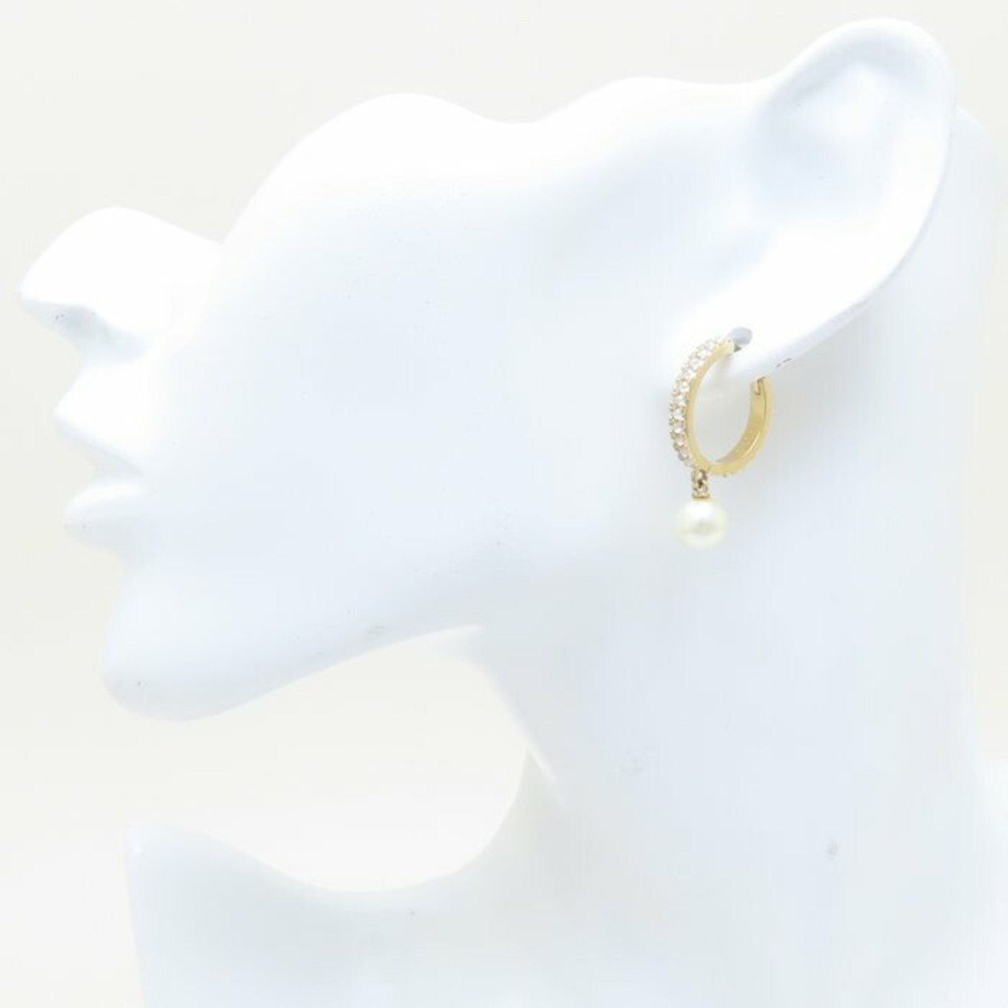 Dior Christian Dior Montaigne Earrings Crystal Resin Pearl GP Gold Plated 293747 Size ONE SIZE - 3 Thumbnail