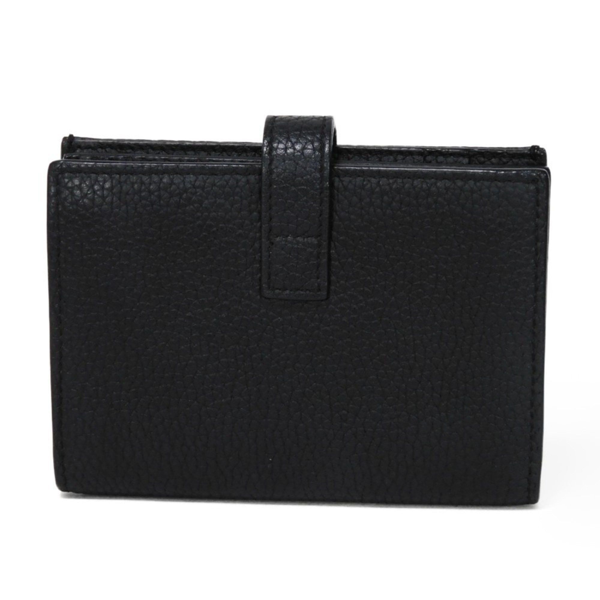 Yves Saint Laurent Yves Saint Laurent Saint Laurent Paris SAINT LAURENT PARIS Card Case Sac du Jour Holder Grained Bi-fold Pass Business YSL Black 507604 DTI0E 1000 Men's Women's Size ONE SIZE - 3 Thumbnail