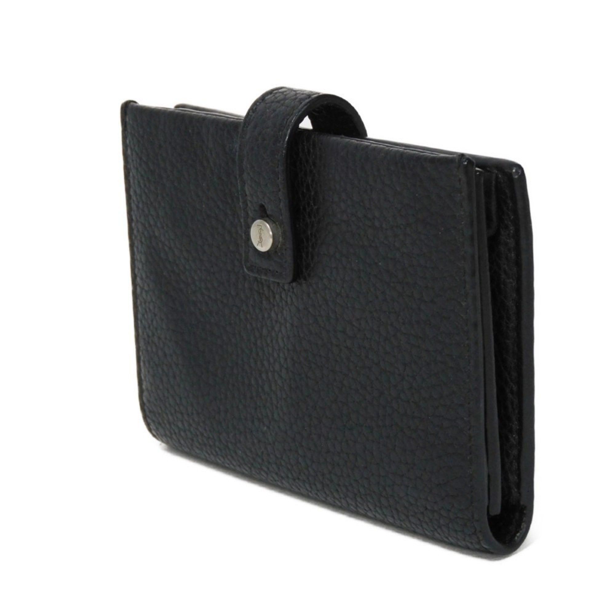 Yves Saint Laurent Yves Saint Laurent Saint Laurent Paris SAINT LAURENT PARIS Card Case Sac du Jour Holder Grained Bi-fold Pass Business YSL Black 507604 DTI0E 1000 Men's Women's Size ONE SIZE - 2 Thumbnail