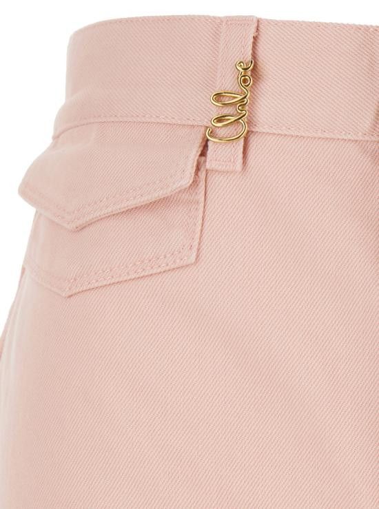 Chloe CHLOE Women Denim Pants CH25UDP032526C7 Pink Size 26" / US 2 / IT 38 - 3 Thumbnail