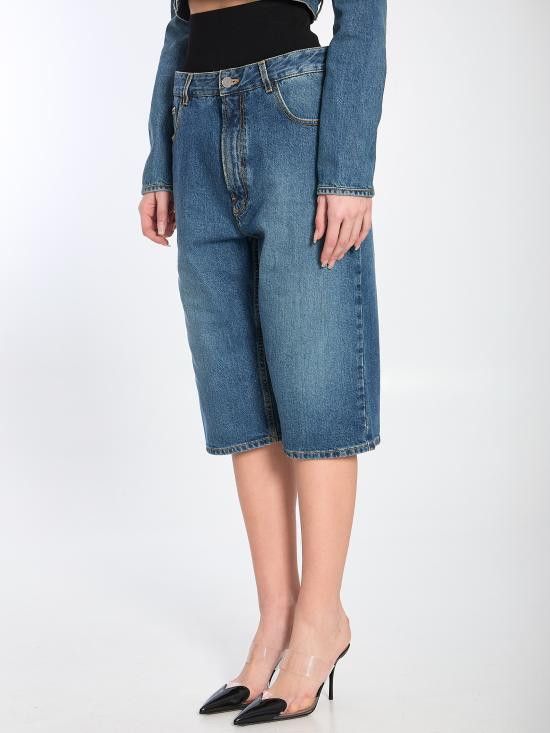 Alaia ALAIA Women Shorts & Burmudas AA9P1142T536A BLUE Size 27" / US 4 / IT 40 - 2 Thumbnail