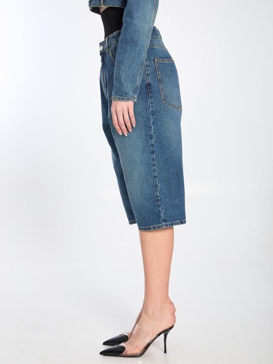 Alaia ALAIA Women Shorts & Burmudas AA9P1142T536A BLUE Size 27" / US 4 / IT 40 - 3 Thumbnail
