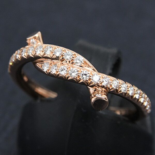 Cartier Cartier Cartier Entrelacés 750PG Diamond Ring Size 50 Leather Ring Size ONE SIZE - 10 Thumbnail
