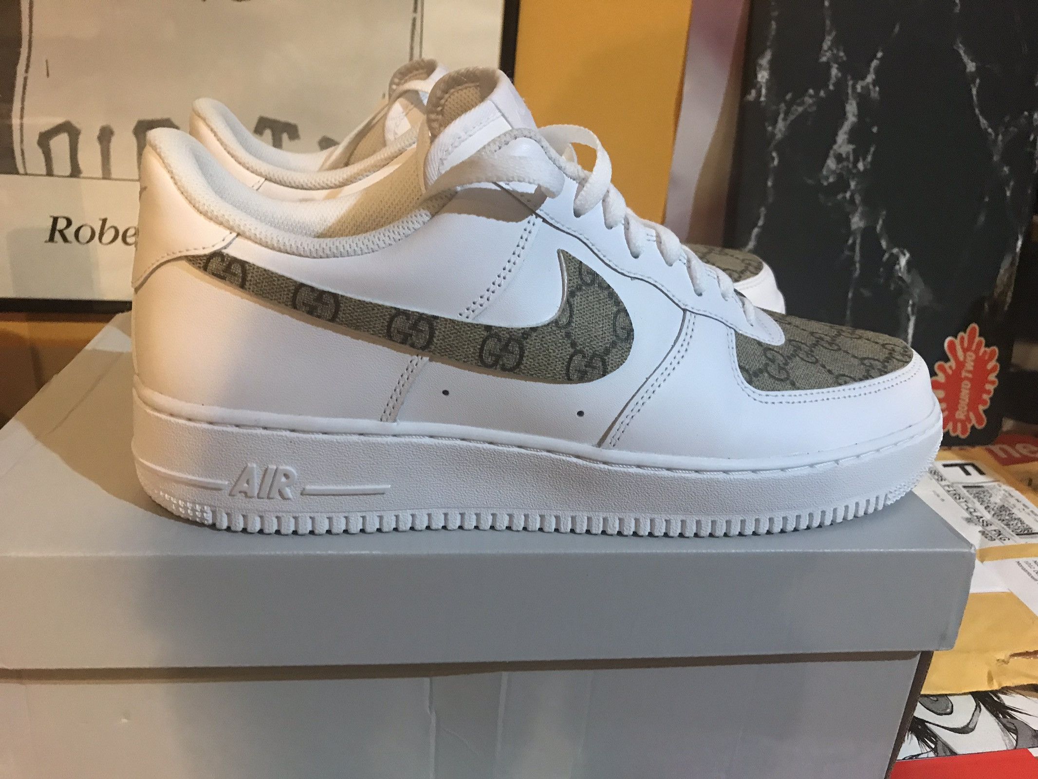 Nike Nike AF1 Double G Monogram Custom By TSUWOOP | Grailed