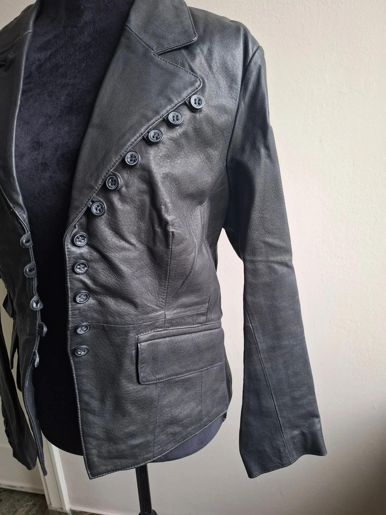 CO Josephine & Co Leather Jacket Size L / US 10 / IT 46 - 5 Thumbnail