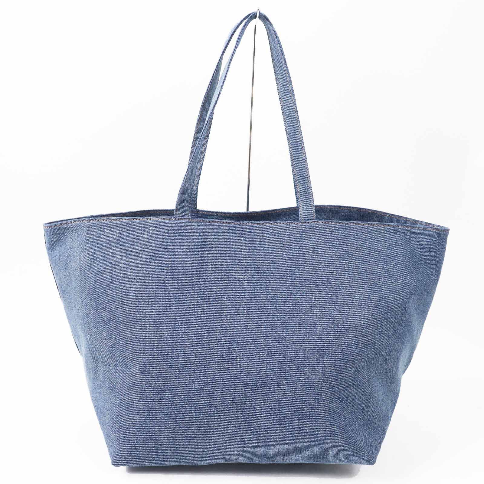 Other Other Alexander Wang Punch Logo Embossed Denim Cotton Tote Bag Denim Tote Bag DUTY FREE for USA Size ONE SIZE - 3 Thumbnail