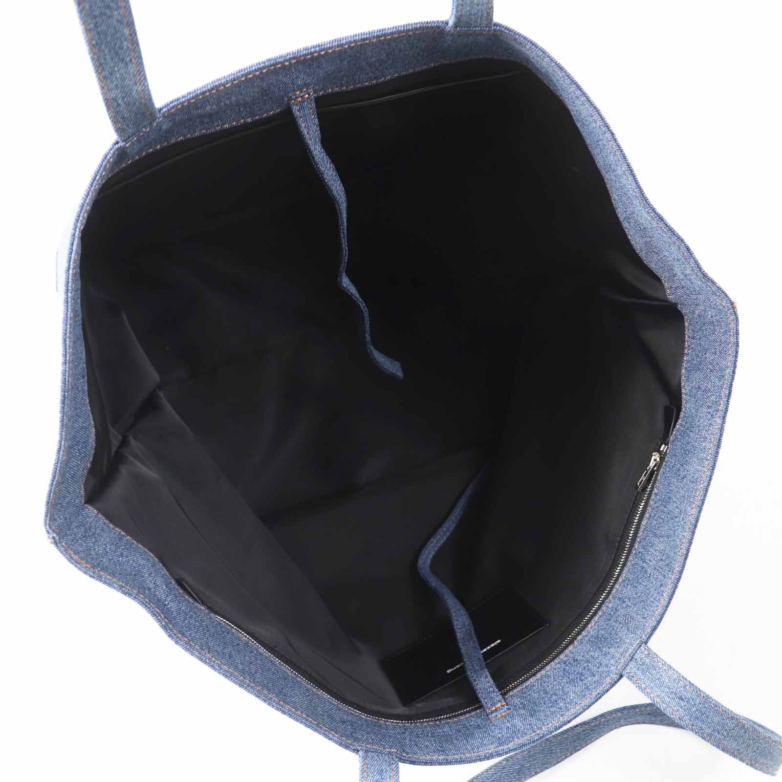 Other Other Alexander Wang Punch Logo Embossed Denim Cotton Tote Bag Denim Tote Bag DUTY FREE for USA Size ONE SIZE - 6 Thumbnail