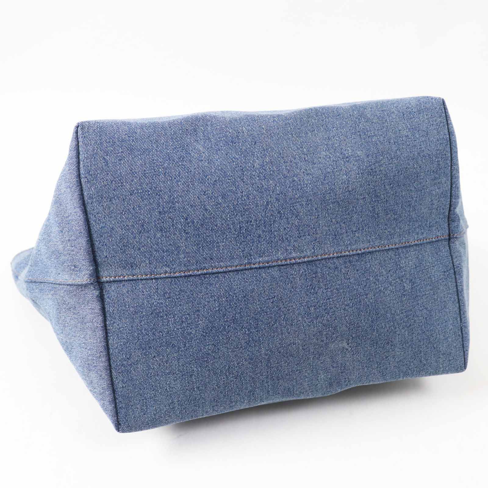 Other Other Alexander Wang Punch Logo Embossed Denim Cotton Tote Bag Denim Tote Bag DUTY FREE for USA Size ONE SIZE - 5 Thumbnail