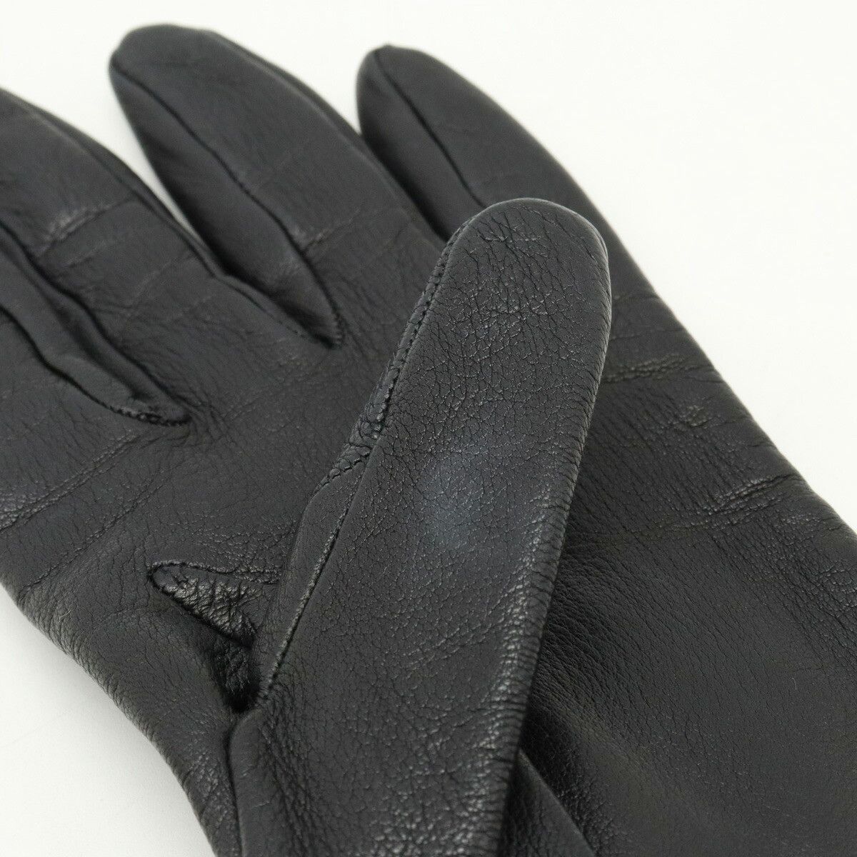 Hermes Hermes Hermes Leather H Logo Gloves Gloves Leather Gloves DUTY FREE for USA Size ONE SIZE - 3 Thumbnail