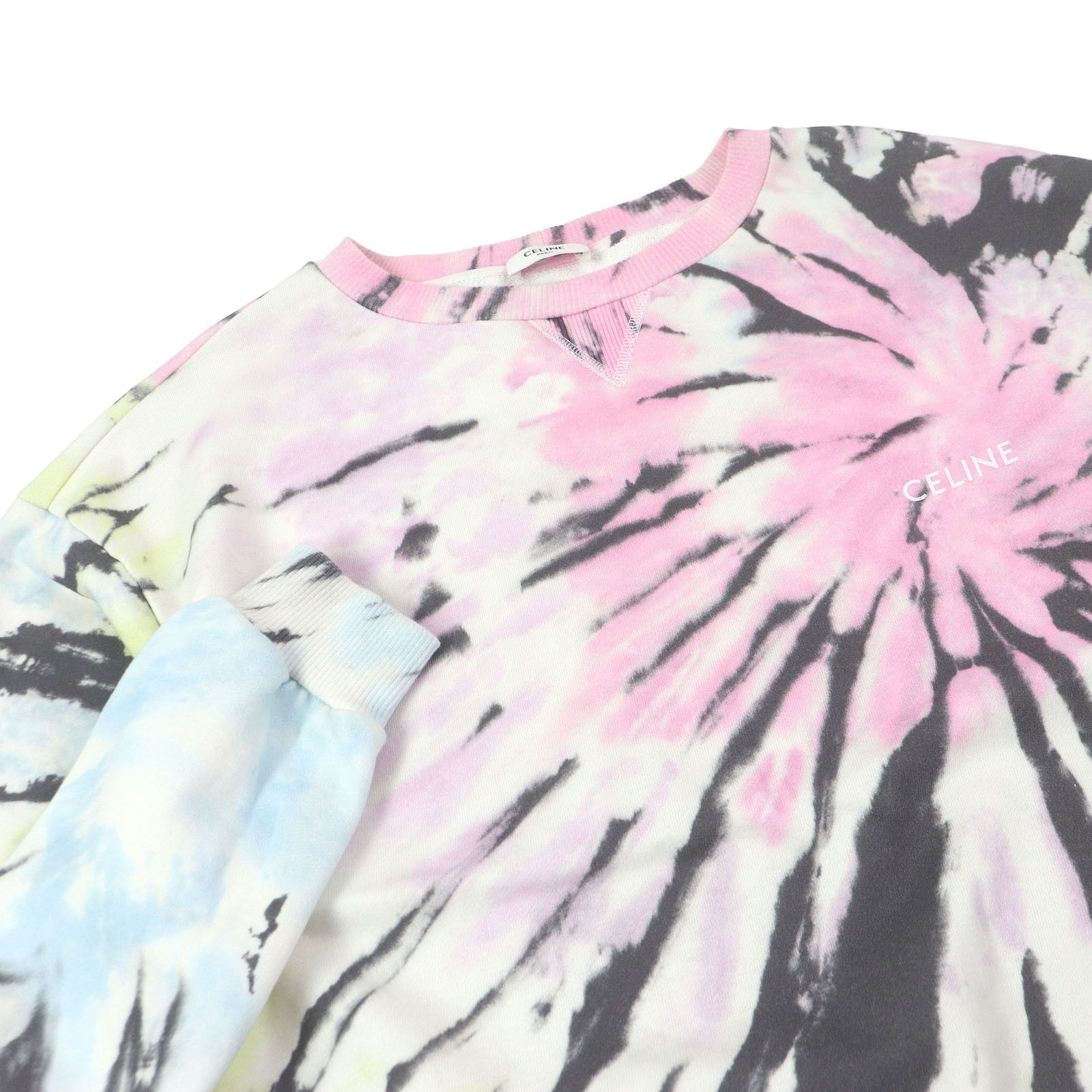 Celine Celine Celine LOOSE TIE DYE SWEAT SHIRT Cotton Sweatshirt Cotton Sweatshirts & Hoodies 2Y53C647V DUTY FREE for USA Size ONE SIZE - 2 Thumbnail