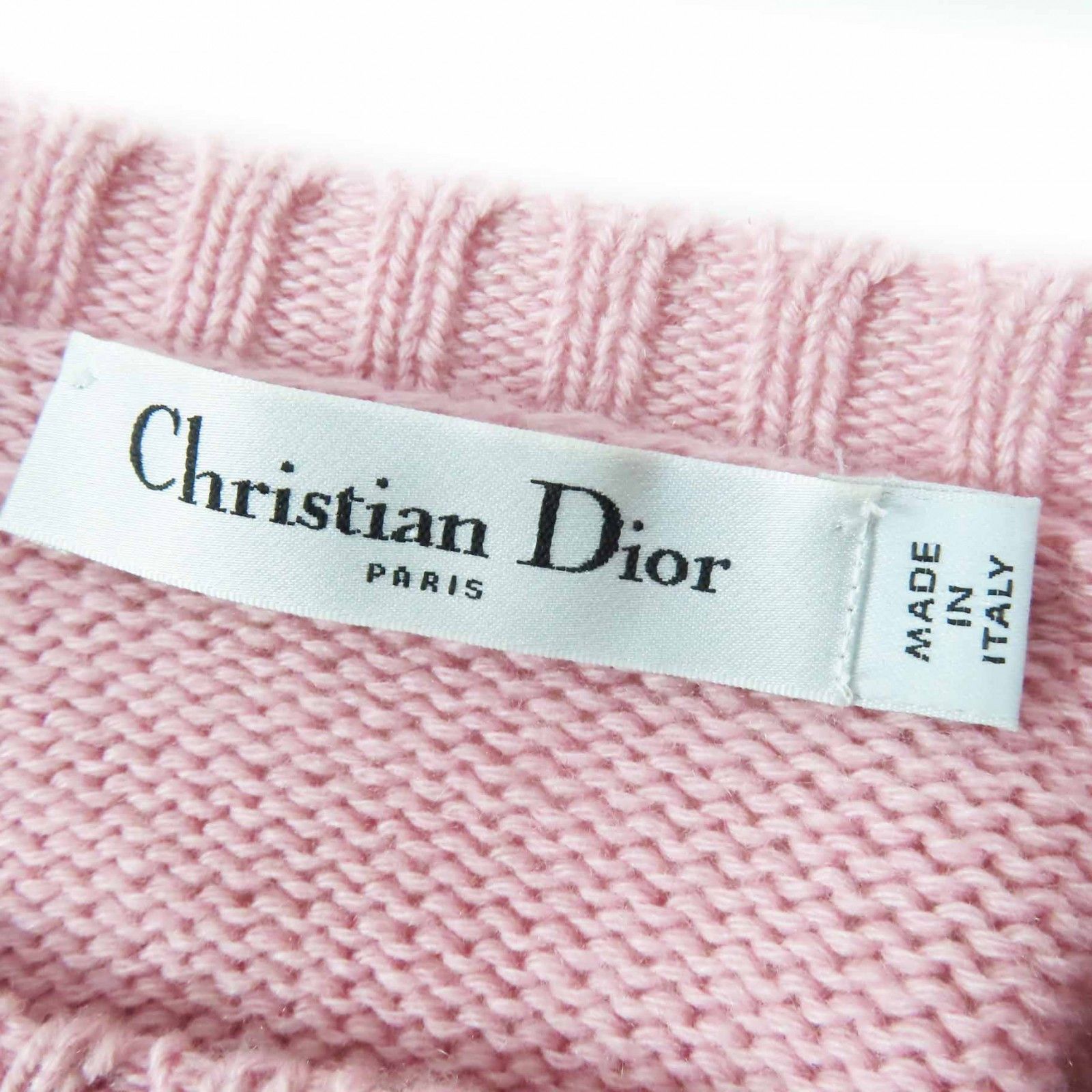 Dior Dior Christian Dior 344S13BM003 Cashmere Knit Natural Material Tops 344S13BM003 Size ONE SIZE - 6 Thumbnail
