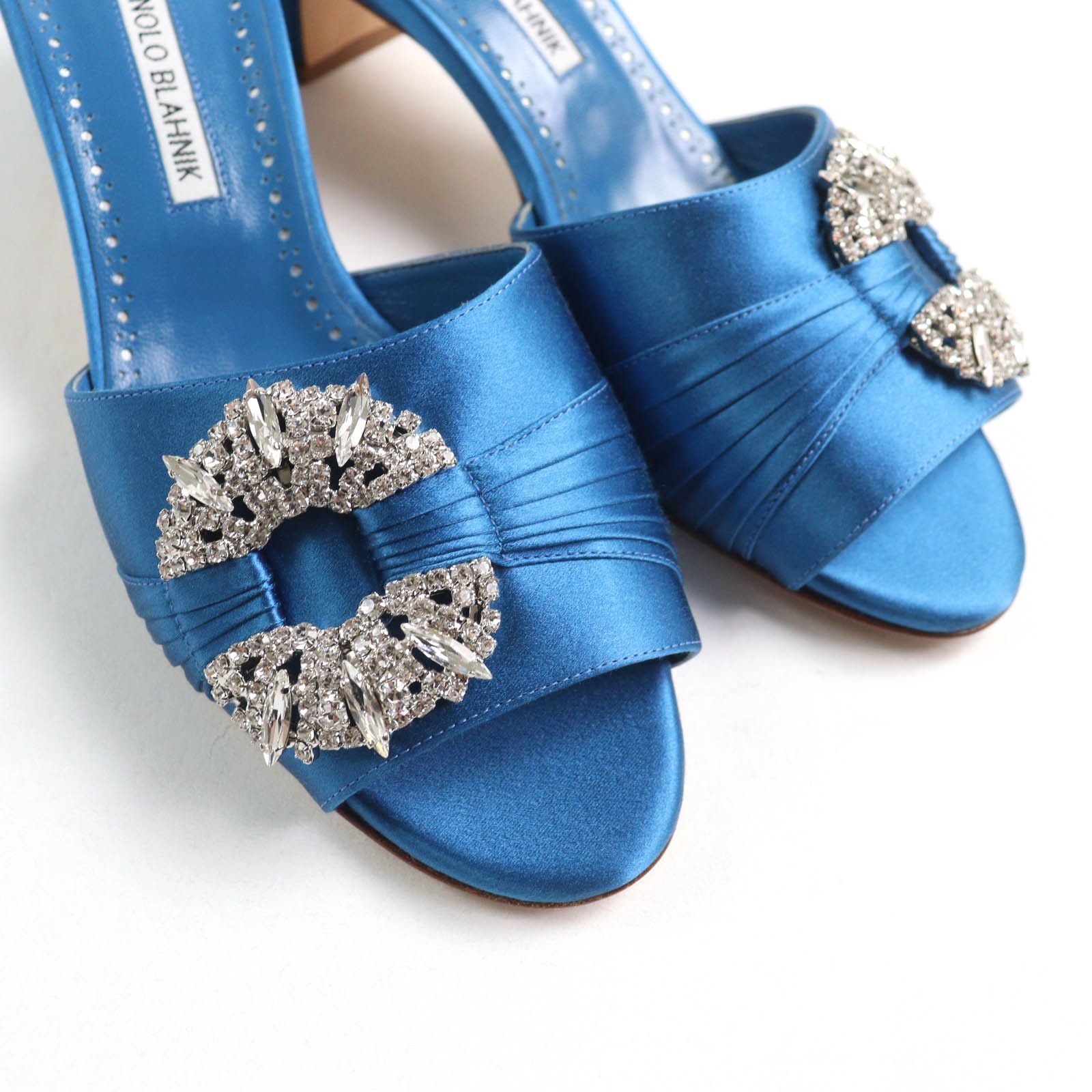 Manolo Blahnik Manolo Blahnik Manolo Blahnik Prinap 50 Satin Sandals Others Other DUTY FREE for USA Size ONE SIZE - 8 Thumbnail