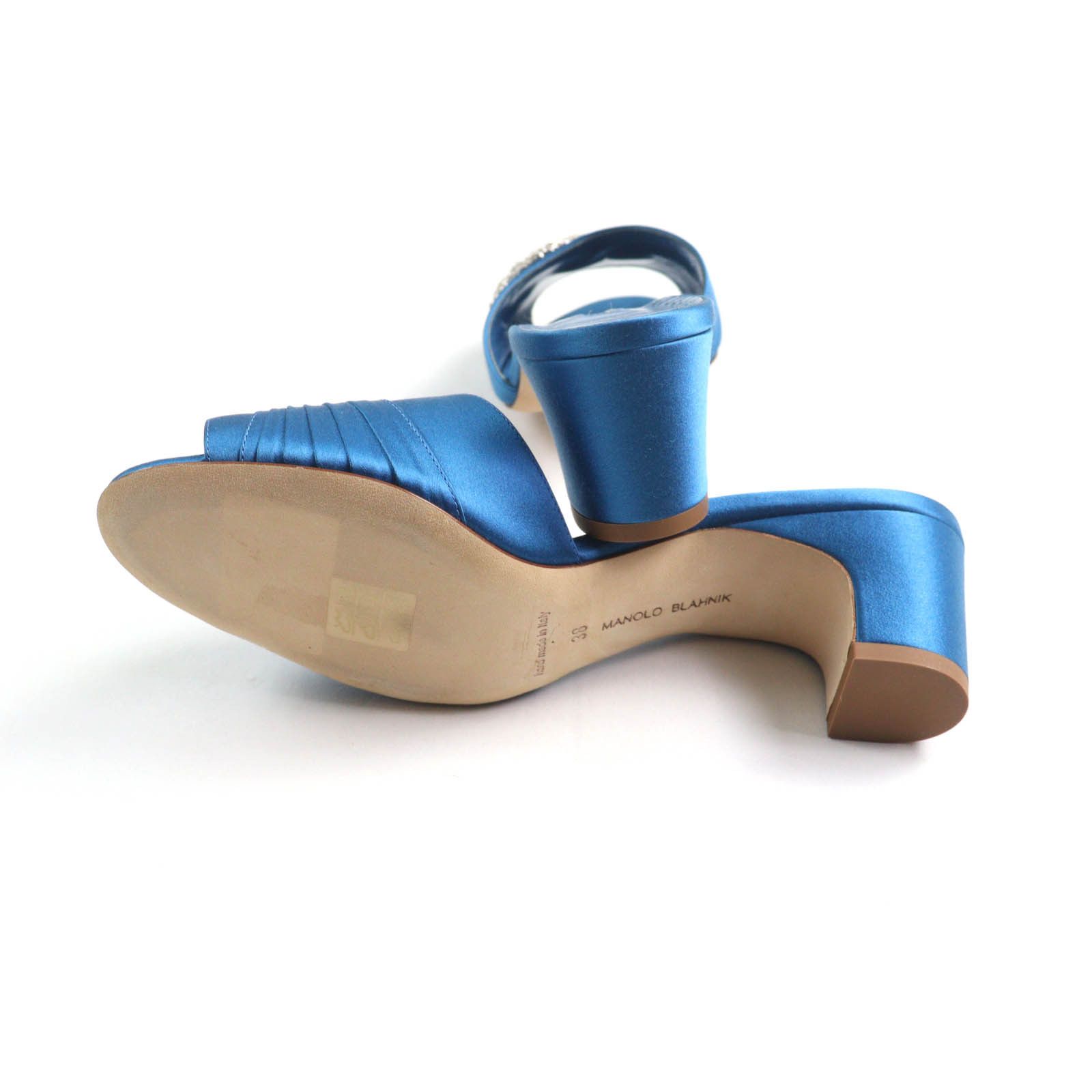 Manolo Blahnik Manolo Blahnik Manolo Blahnik Prinap 50 Satin Sandals Others Other DUTY FREE for USA Size ONE SIZE - 7 Thumbnail