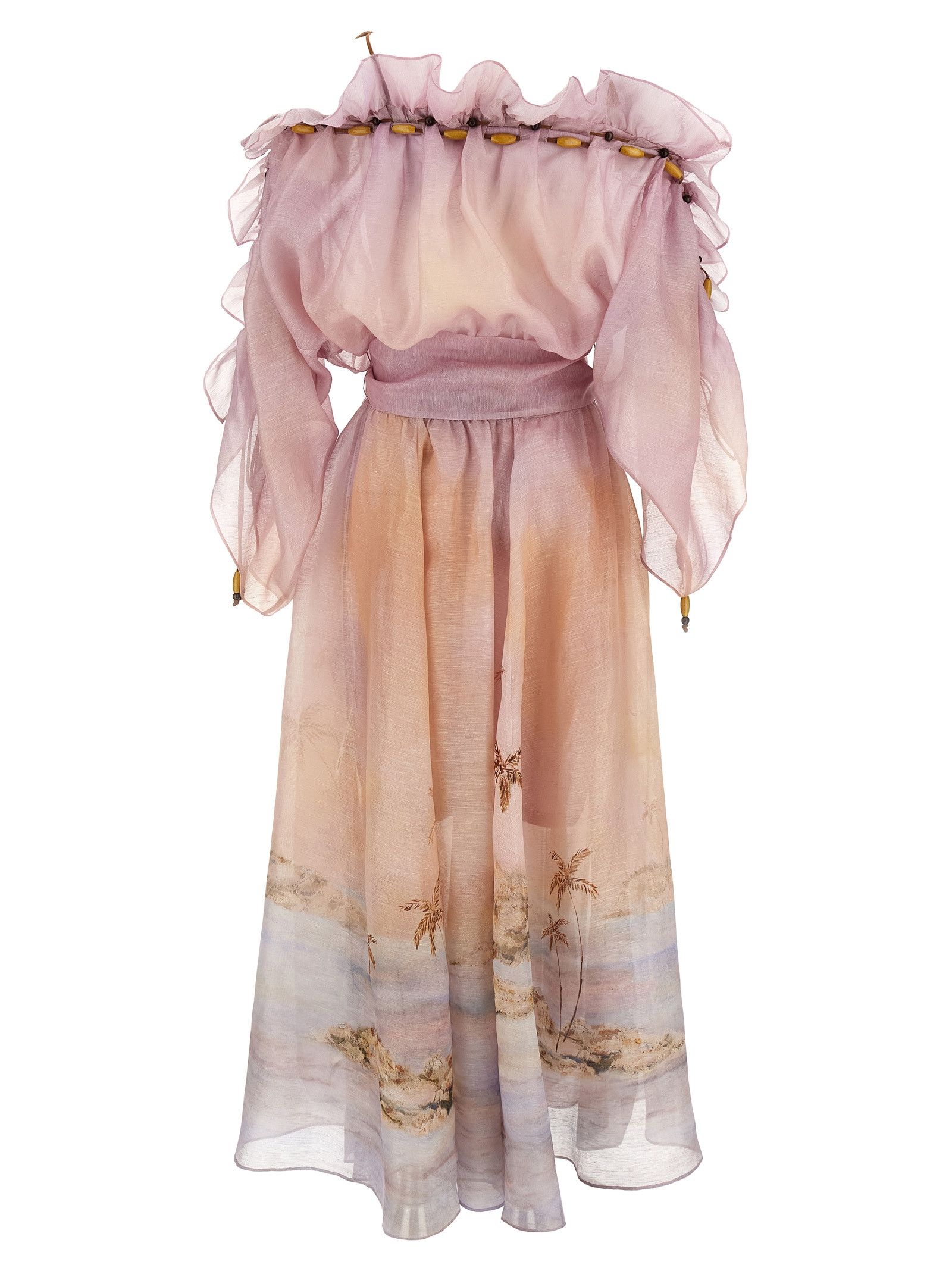 Zimmermann 'Dawning Ruffle Maxi' dress Size XS / US 0-2 / IT 36-38 - 2 Thumbnail