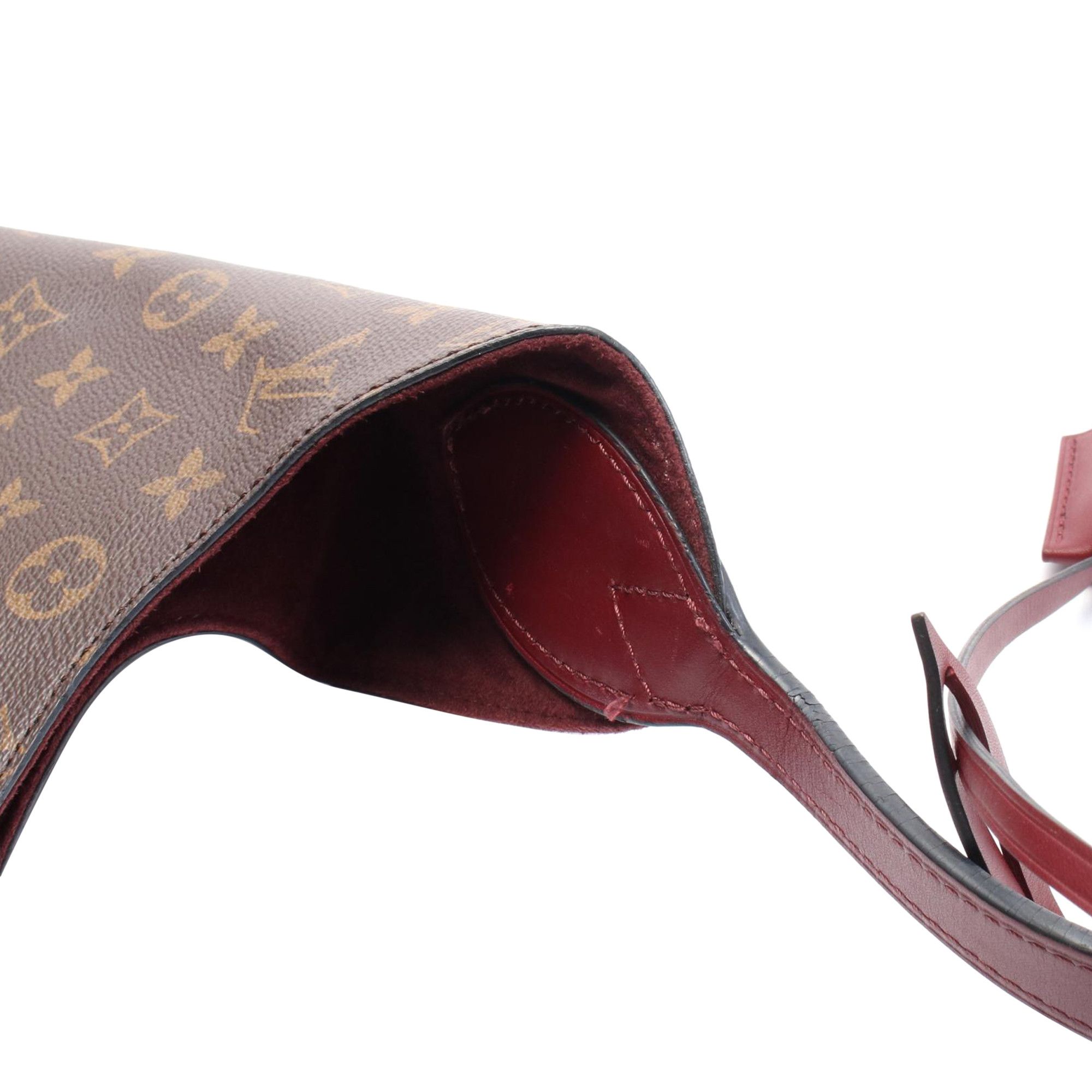 Louis Vuitton Louis Vuitton LOUIS VUITTON Flower hobo Shoulder Bag M43547 Monogram PVC coated canvas leather Brown Bordeaux Bordeaux Used Women Size ONE SIZE - 8 Thumbnail