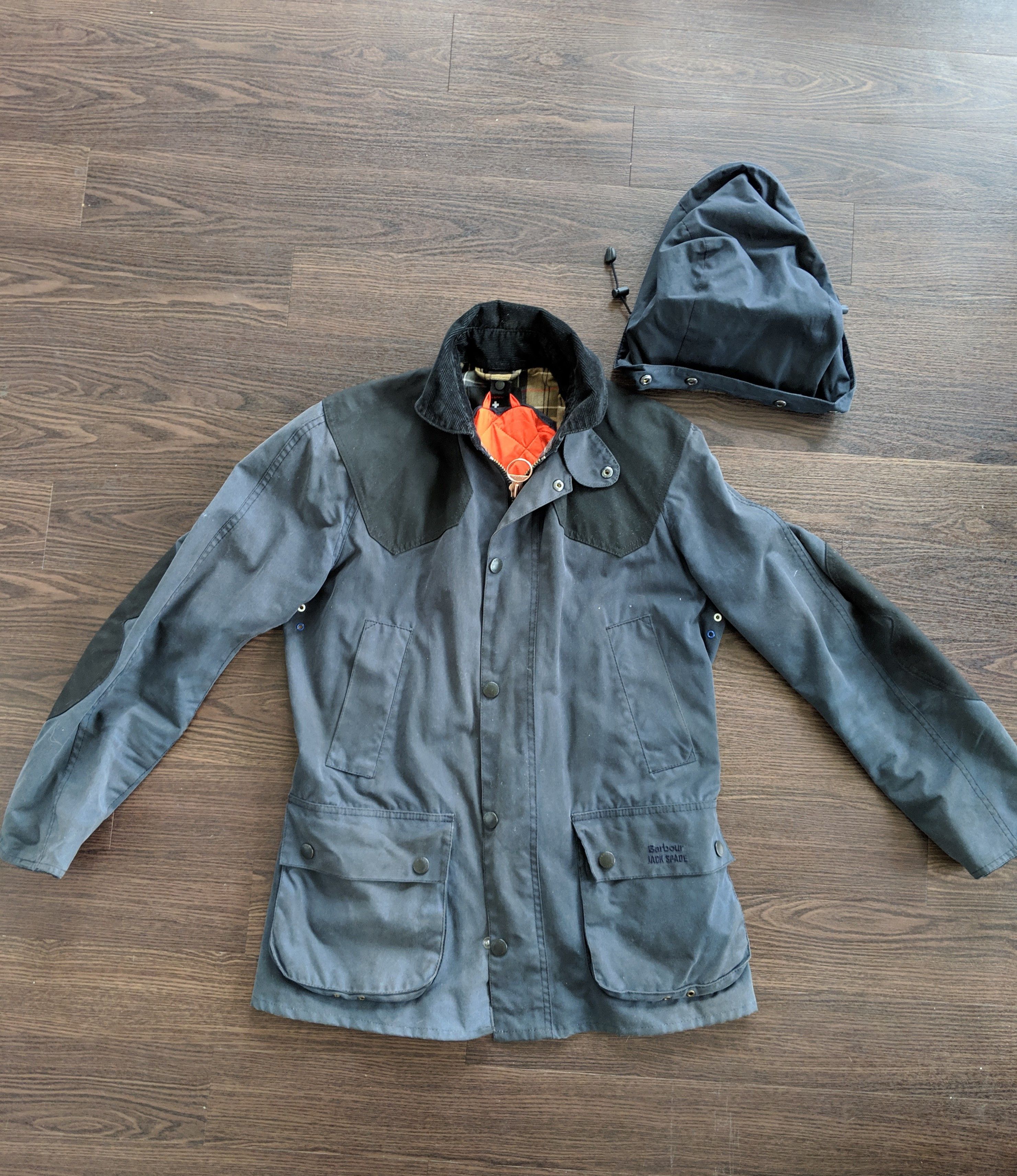 Barbour Barbour x Jack Spade Hopper Jacket + attachable hood Grailed