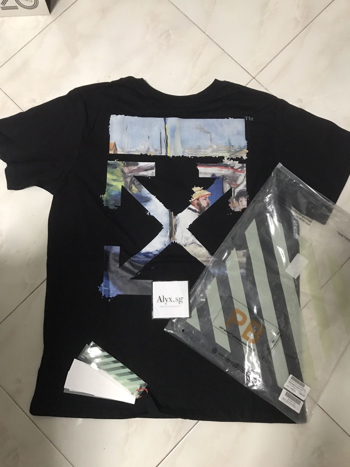 Off white sale oil paint tee