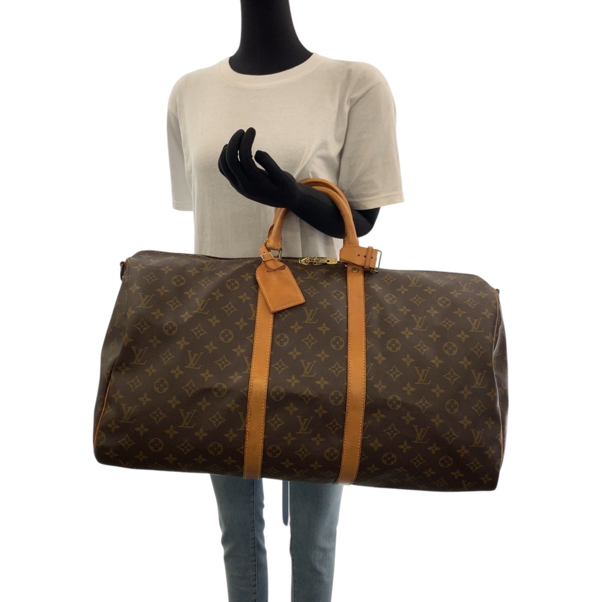 Louis Vuitton Louis Vuitton Keepall Bandouliere 55 travel Size ONE SIZE - 9 Thumbnail