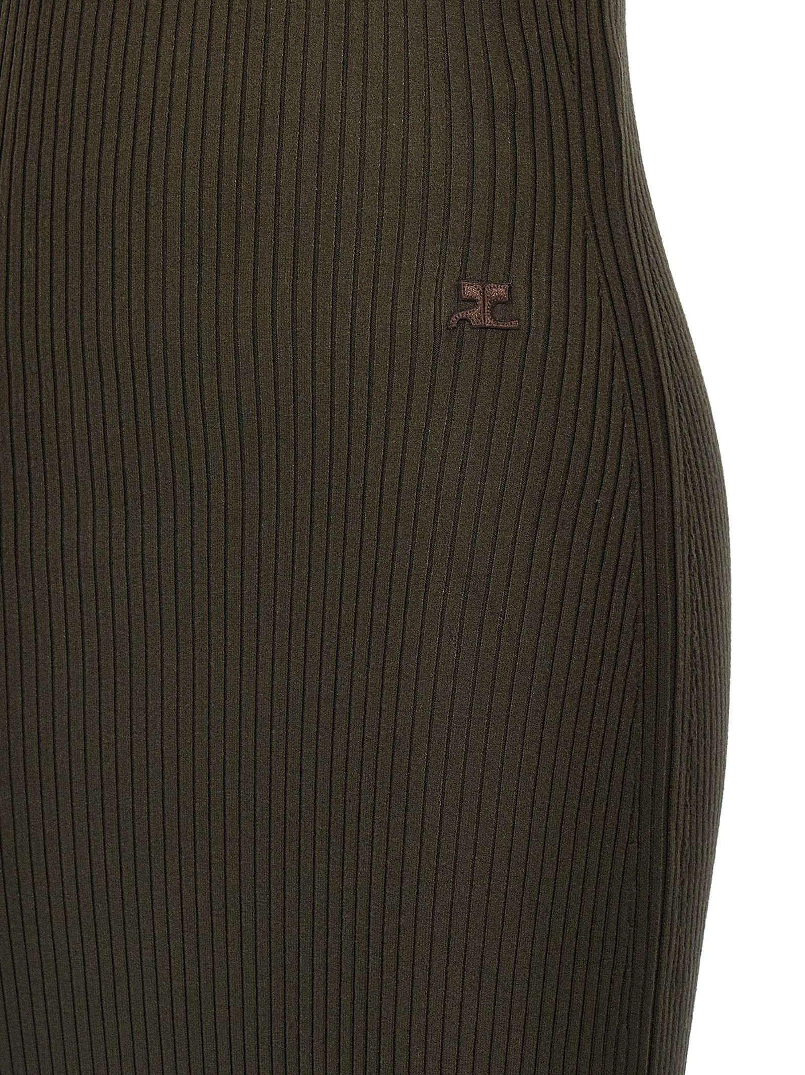 Courreges 'Twist Rib Knit Long' dress Size L / US 10 / IT 46 - 4 Thumbnail