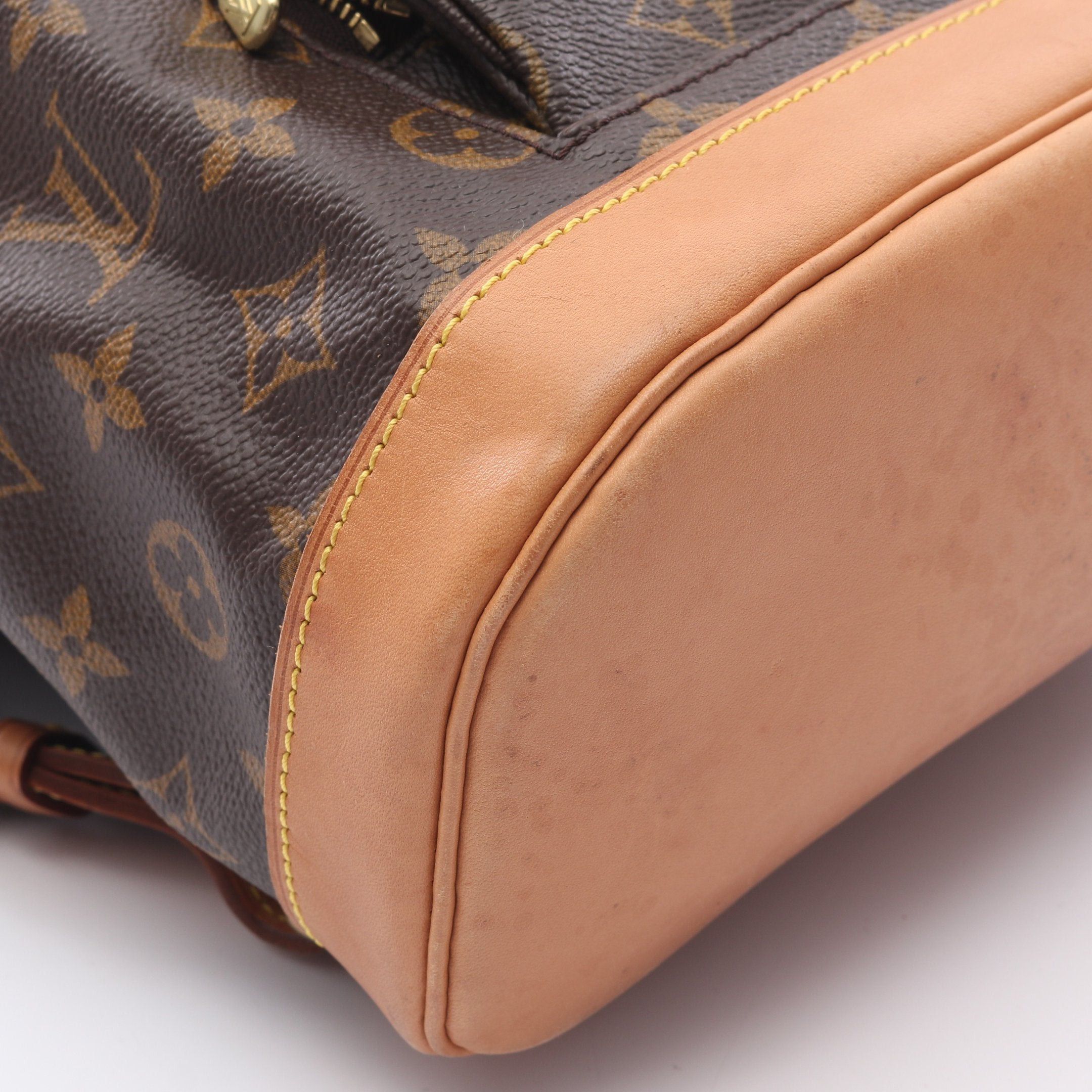 Louis Vuitton Louis Vuitton Montsouris Mm Monogram Backpack Rucksack Leather Brown Size ONE SIZE - 6 Thumbnail