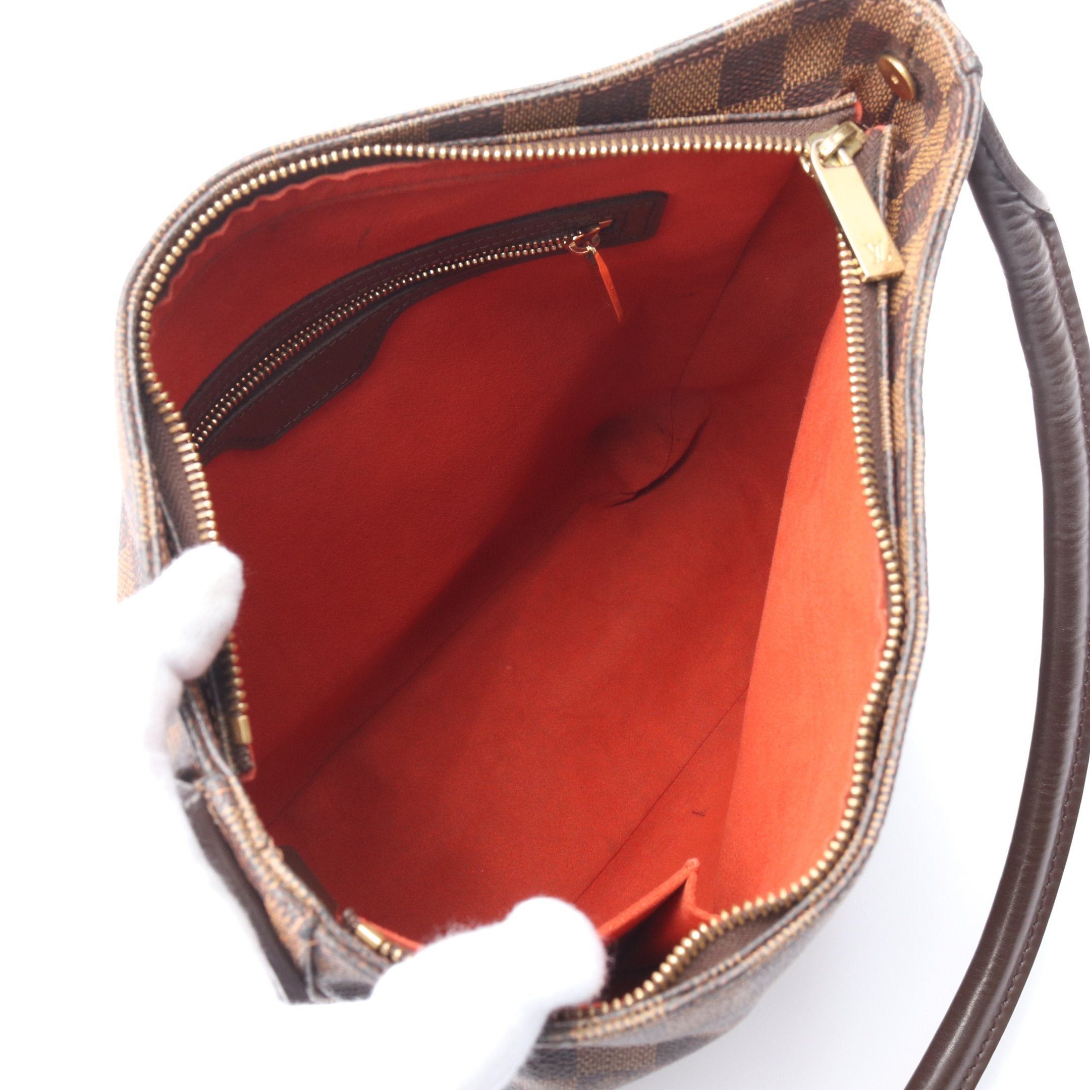 Louis Vuitton Louis Vuitton Looping Gm Damier Ebene Shoulder Bag Leather Brown Size ONE SIZE - 3 Thumbnail
