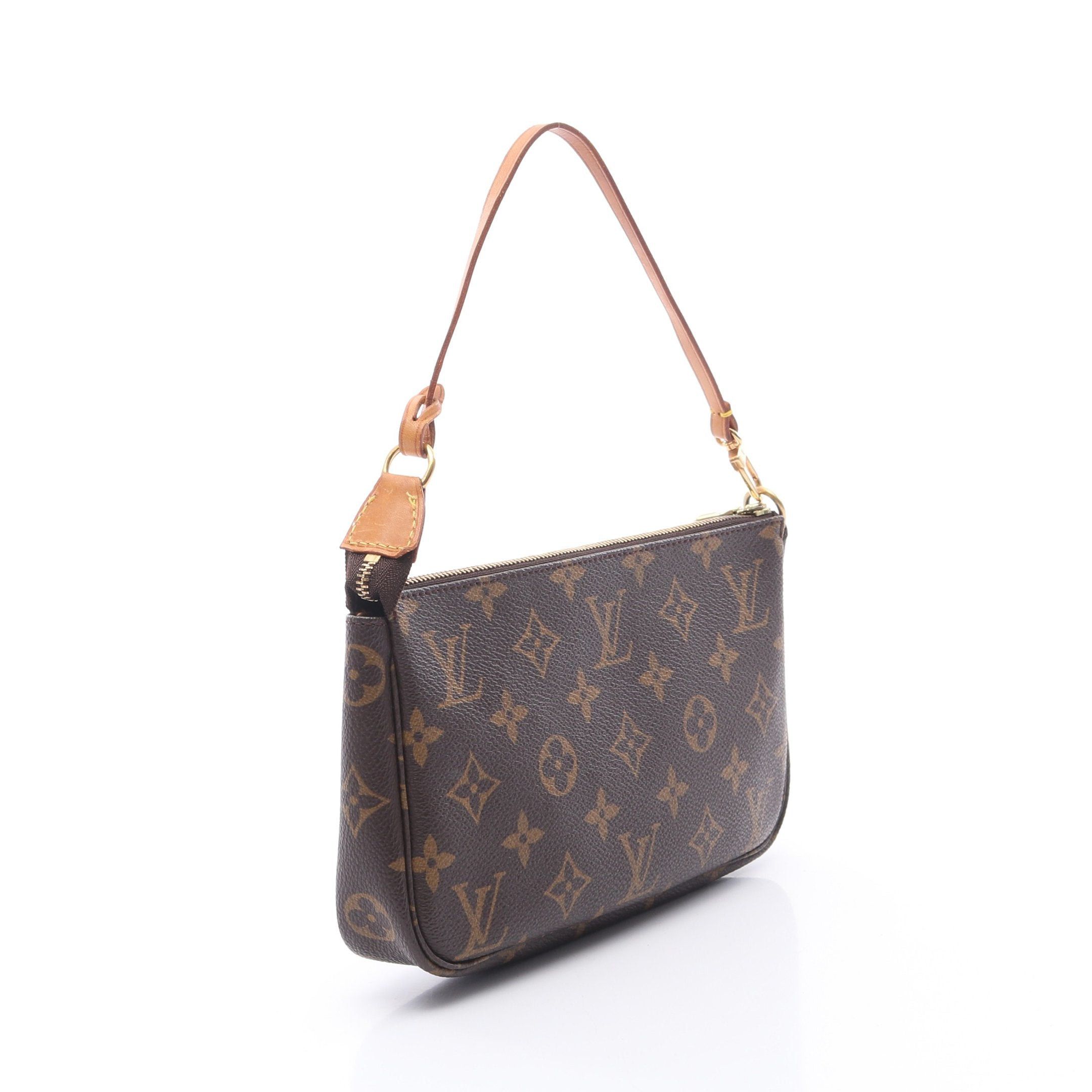 Louis Vuitton Louis Vuitton Pochette Accessoires Monogram Handbag Leather Brown Size ONE SIZE - 2 Thumbnail