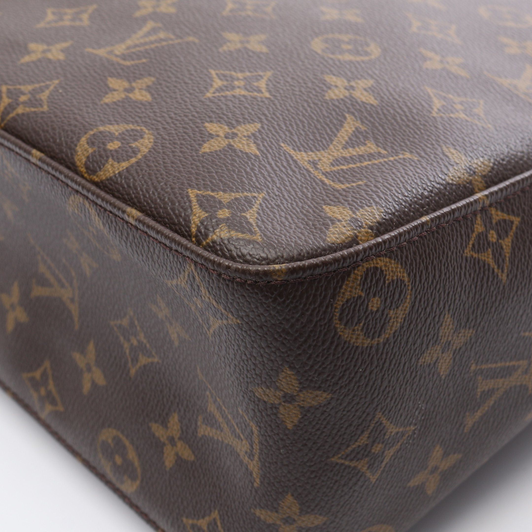 Louis Vuitton Louis Vuitton Looping Gm Monogram Shoulder Bag Leather Brown Size ONE SIZE - 6 Thumbnail