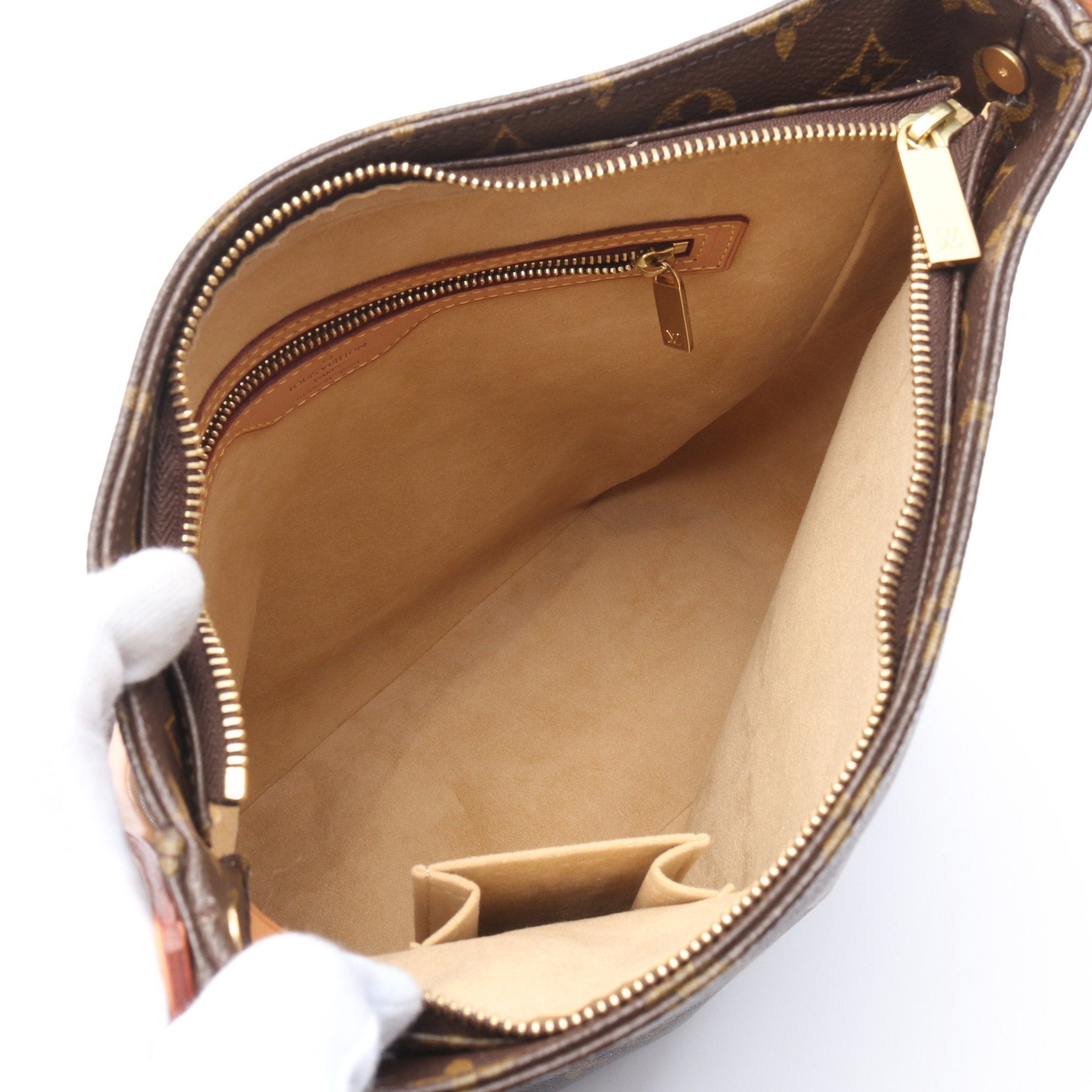 Louis Vuitton Louis Vuitton Looping Gm Monogram Shoulder Bag Leather Brown Size ONE SIZE - 3 Thumbnail