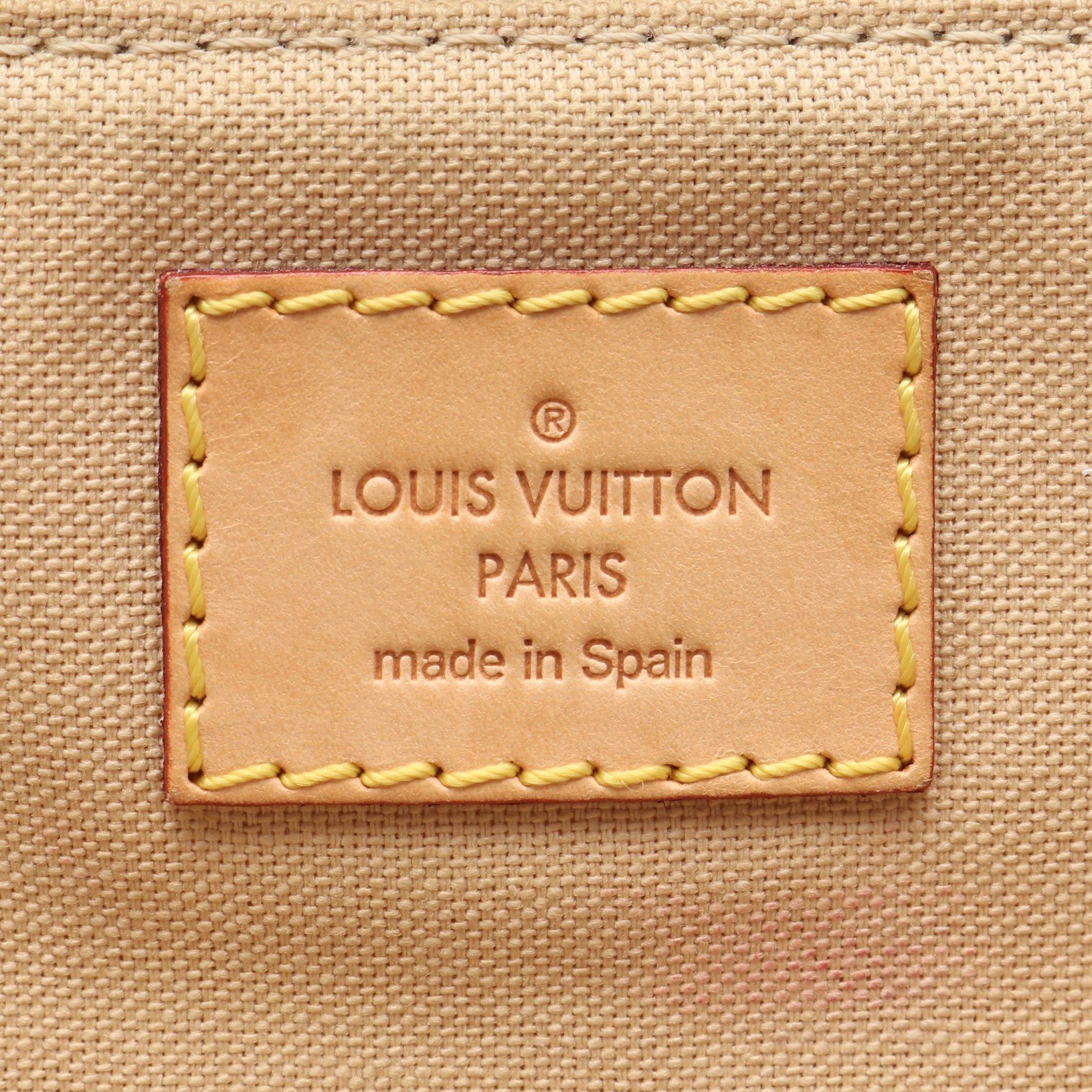Louis Vuitton Louis Vuitton Siracusa Mm Damier Azur Shoulder Bag Leather White Size ONE SIZE - 4 Thumbnail